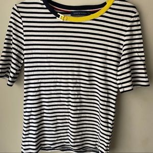 Small Tommy Hilfiger black and white stripe shirt